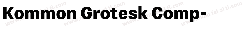 Kommon Grotesk Comp字体转换
